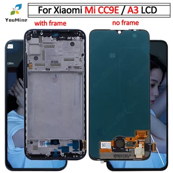 Super AMOLED для Xiaomi Mi CC9E ЖК-дисплей Сенсорный экран Дигитайзер в сборе Запасные части для Xiaomi Mi A3 LCD