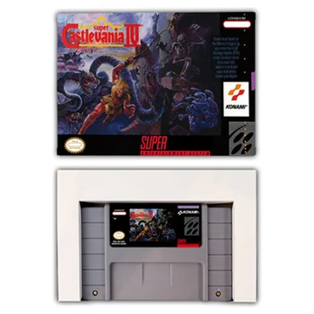 Super Castlevania IV Action Game Card для 16-битных игровых консолей SNES EUR PAL США NTSC с картриджем для видеоигр Retail Box