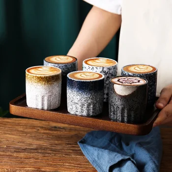 Tazas cerámica para café expreso estilo, herramientas café Retro Kungfu, taza té Latte, 150 мл