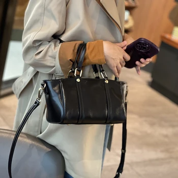 TNS # ML3003 # Верхний слой воловьей кожи 2023 осень новая модная и высококачественная сумка на одно плечо, легкая роскошная женская сумка