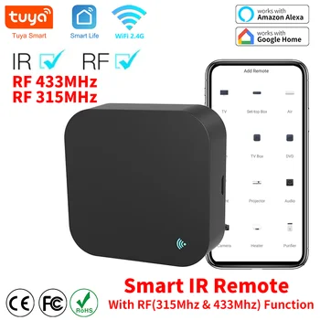 Tuya Smart RF ИК-пульт дистанционного управления WiFi Умный дом для кондиционера ALL TV LG TV Поддержка Alexa, Google Home
