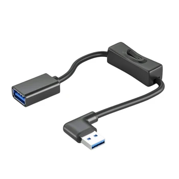 USB Линия питания вентилятора USB3.0 Удлинитель Кабель Шнур с включением / выключением Переключатель Удлинитель для автомобиля USB Вентилятор Светодиодная подсветка