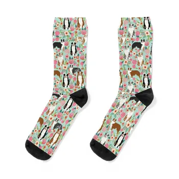 Австралийская овчарка Цветочные - мятные носки Кроссфит Аргентина Носки Для Мужчин Женских T