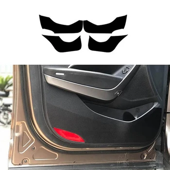  Автомобильный стайлинг Боковая дверь Внутренняя наклейка Защита от ударов Защитные наклейки из углеродного волокна Flim для Hyundai Santa Fe 2013-2018 ix45