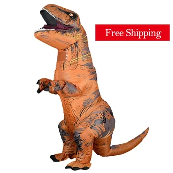 бесплатная доставка t rex талисман надувной костюм аниме косплей динозавр для взрослых мужчин женщин детей дино мультфильм