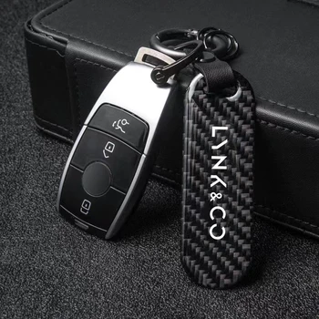 Высококачественный кожаный автомобильный брелок для ключей на 360 градусов вращающийся подкова для ключей для автомобильных аксессуаров LYNK & CO