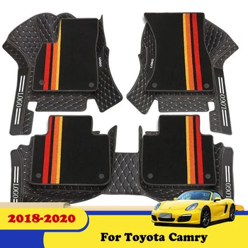 Высококачественный левый диск для Toyota Camry 8th XV70 2020 2019 2018 Автомобильные коврики Аксессуары Кожаные ковры Коврики для стайлинга Защита