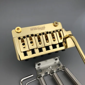 Гитарный бридж Wilkinson Tremolo 2-точечный тремоло вибрато золото WOV08 Расстояние между столбами 56 мм