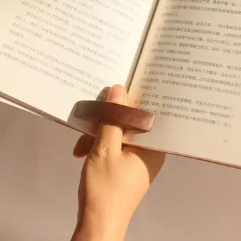 Деревянная закладка для большого пальца Одна рука для чтения Thumb Держатель для книг Для офисных книг, Взрослых, Детей, Студентов, Инструментов для быстрого чтения Y1Q3