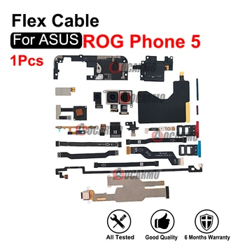 Для ASUS ROG Phone 5 Rog5 ZS673KS NFC Материнская плата Подключение Маленькая плата Отпечаток пальца Вентилятор Питание Отпечаток пальца Вибратор Двигатель Гибкий кабель