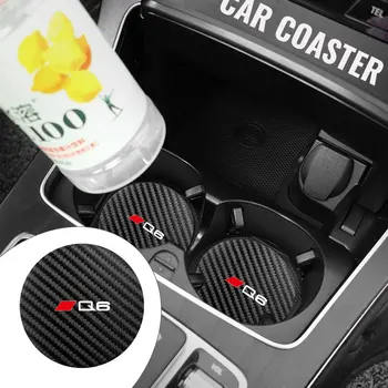 Для Audi Car Coaster Держатель для бутылки с водой Противоскользящие аксессуары TT S3 S4 RS5 RS6 RS7 S7 S8 QS5 B6 B7 B8 Quattro TT A1