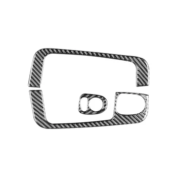  для Fiat 500 2012-2015 Мягкое углеродное волокно Автомобильный подъемный переключатель Крышка Наклейка Отделка Аксессуары Интерьер