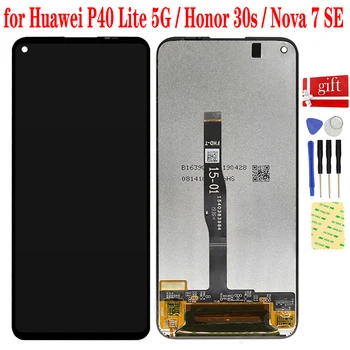 Для Huawei P40 Lite 5G CDY-NX9A N29A ЖК-дисплей Панель экрана Honor 30s ЖК-сенсорный дигитайзер в сборе Nova 7 SE Дисплей