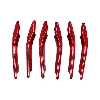 Для Maserati Ghibli 2014-2022 Сухая автомобильная крышка бокового вентиляционного отверстия из углеродного волокна Аксессуары для отделки наклейки (красный)