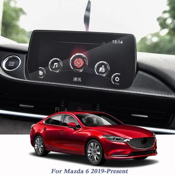 Для Mazda 6 Atenza 2019-настоящее время GPS-навигационный экран Стеклянная защитная пленка Навигационная защитная пленка Аксессуар для интерьера