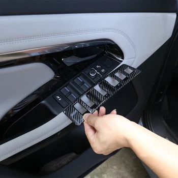  для Range Rover Evoque L551 2019-2020 Кнопки переключателя стеклоподъемника автомобиля Обшивка крышки рамы ABS Комплект защиты переключателя стеклоподъемника LHD