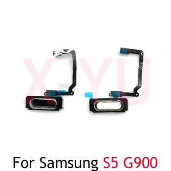Для Samsung Galaxy S5 G900 / S5 Mini G800 Кнопка «Домой» Датчик отпечатков пальцев Обратный кабель питания Flex