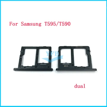 Для Samsung Galaxy Tab T285 A2 T595 T590 SM-T595C SM-T590C Считыватель SIM и SD-карта Держатель лотка для лотка SD Сменная часть