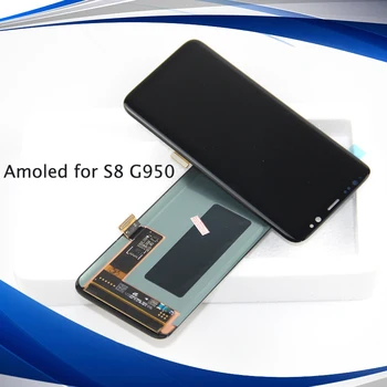 Для Samsung S8 LCD для SAMSUNG Galaxy S8 LCD G950 G950F Дисплей ЖК-дисплей с сенсорным экраном Дигитайзер