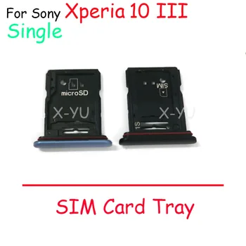 Для Sony Xperia 10 III SIM-карта Держатель лотка Слот Адаптер Запасные части