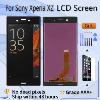 Для Sony Xperia XZ Замена экрана F8331 F8332 SO-01J SOV34 601SO ЖК-дисплей с сенсорным ремонтом разбитого экрана Серебристый черный