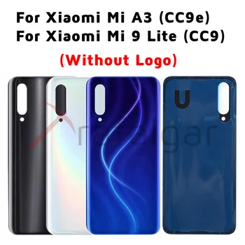 Для Xiaomi Mi A3 Mi 9 Lite Крышка аккумуляторного отсека Задняя стеклянная панель Задний корпус Замена дверного чехла + клейкая лента M1904F3BG M1906F9SH