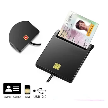 Для банковских карт IC/ID EMV считыватель карт High USB Smart Card Reader для Windows 7 8 10 Linux OS USB-CCID ISO 7816