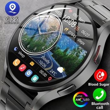 Для умных часов Huawei Xiaomi NFC Мужчины GT4 Pro AMOLED 466 * 466 HD Экран Сердечный ритм Bluetooth Вызов GPS IP68 Водонепроницаемые смарт-часы