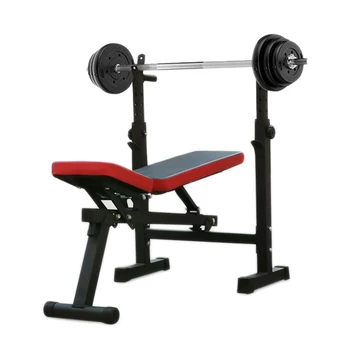  Жим лежа Biceps Складной тренажерный зал Многофункциональные силовые тренировки Скамья со штангой с регулируемым весом