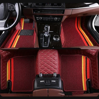 Изготовленные на заказ двухслойные автомобильные коврики для Buick GL6 Excelle Enclave null VELITE 5 envision Encore GL8 Verano Park Lacrosse Avenue