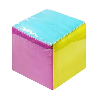 Карманные кубики Образование своими руками Играющие игровые кубики Мягкие кубики для класса с прозрачным карманом Большие кубики для учителей Обучающие кубики