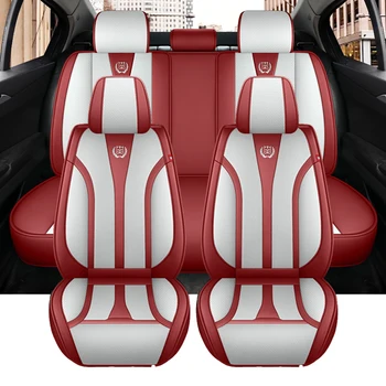  Кожаные чехлы на автомобильные сиденья для Opel Astra J VW Passat B5 Hyundai I10 Peugeot 308 BMW E39 Jaguar XE Полный комплект авточехлов Аксессуары