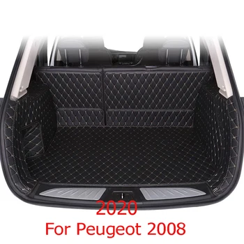  Кожаный вкладыш багажника Коврик для багажника автомобиля Коврик для пола грузового отсека для Peugeot 2008 P24 2020