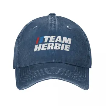 Команда Херби (Обратный текстовый дизайн) Кепка Ковбойская шляпа для гольфа Роскошная шляпа Походная шапка Мужская кепка Женская