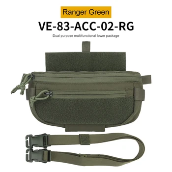 Компактный рюкзак для живота с липучкой и петлей Tactical Dump Drop Pouch Tactical Mini Drop Pouch для тактического жилета Chest Rig