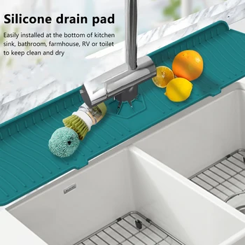Кухонный смеситель Впитывающий коврик Силиконовая раковина Защита от брызг Подушка для слива воды Настольный протектор Подушка Салфетка для ванной комнаты