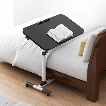 Ленивый стол для ноутбука, кровать, письменный стол, спальня, простой мобильный небольшой столик, складной, поворотный, подъемная прикроватная тумбочка