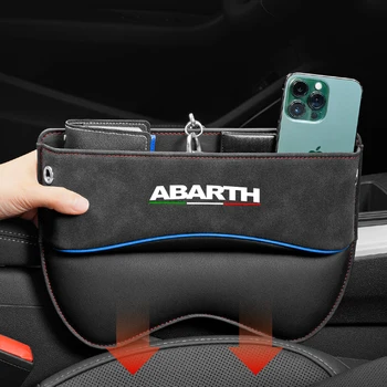  Многофункциональный щелевая коробка для хранения сидений для Fiat Abarth Авто Авто Сиденье Зазор Органайзер Сиденье Боковая Сумка Зарезервировано Отверстие для зарядного кабеля