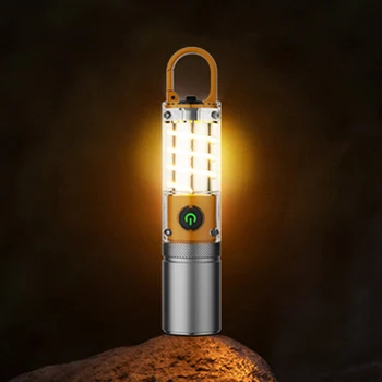 мощный светодиодный фонарик с 5 режимами освещения Мощные спортивные фонари USB Зарядка Многофункциональный для аварийной ситуации на открытом воздухе