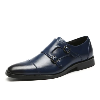Мужская офисная обувь Деловая формальная мужская классическая обувь Кожаные оксфорды Модный дизайн Итальянский стиль Мужская обувь