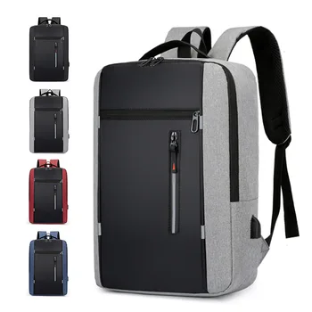 Мужской рюкзак Многофункциональные водонепроницаемые сумки для мужского бизнеса Рюкзак для ноутбука USB Зарядка Сумка Нейлон Повседневный рюкзак