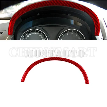  Мягкая внутренняя отделка спидометра из углеродного волокна Верхняя декоративная отделка для BMW X3 2004-2010 1 шт. (2 цвета)