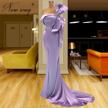 Настроить атласные длинные вечерние платья Элегантное женское выпускное платье из Дубая русалка с цветком для свадебной вечеринки 2023 арабские платья знаменитостей