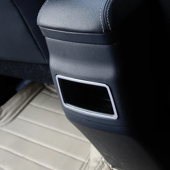 нержавеющая сталь для Toyota Corolla Altis E170 2013 2014 2015 2016 2017 Заднее заднее сиденье Подлокотник Ящик для хранения Аксессуары для отделки 1 шт.