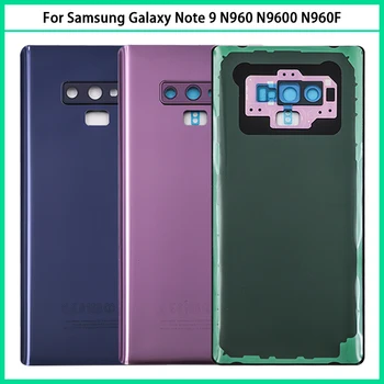 Новое для SAM Galaxy Note 9 N960 N9600 N960F Задняя крышка батареи Задняя дверь Note9 3D Стеклянная панель Note9 Корпус Корпус Объектив камеры