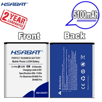 Новое поступление [ HSABAT ] Сменный аккумулятор емкостью 5100 мАч для Blackview BV4000 Pro