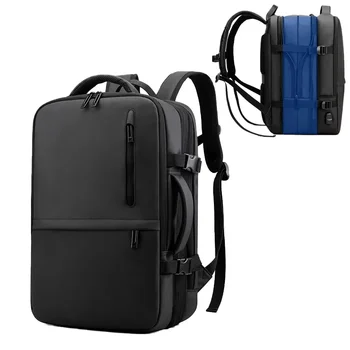  Новые расширяемые мужские рюкзаки Водонепроницаемый рюкзак для ноутбука большой емкости Дорожная сумка USB Зарядка Рюкзак Бизнес Мужской