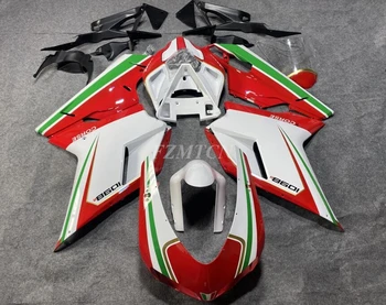 Новый комплект обтекателей ABS для Ducati 848 1098 1198 Evo 2007 2008 2009 2010 2011 2012 2013 2014 Комплект кузова Холодный Красный Зеленый