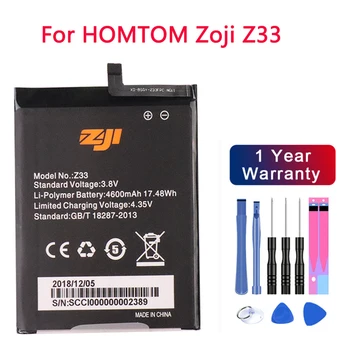 Новый оригинальный высококачественный аккумулятор HOMTOM Z33 для HOMTOM zoji Z33 4600 мАч Аккумулятор для мобильного телефона Bateria + Инструменты