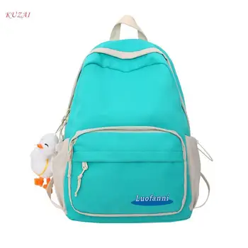 новый цветовой контраст универсальные рюкзаки для девочек-подростков и мальчиков в колледже, большой женский рюкзак для студентов, модный школьный портфель, симпатичная сумка